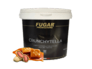 Pasta variegato o smaku słonego karmelu z orzechami ziemnymi (Crunchytella)